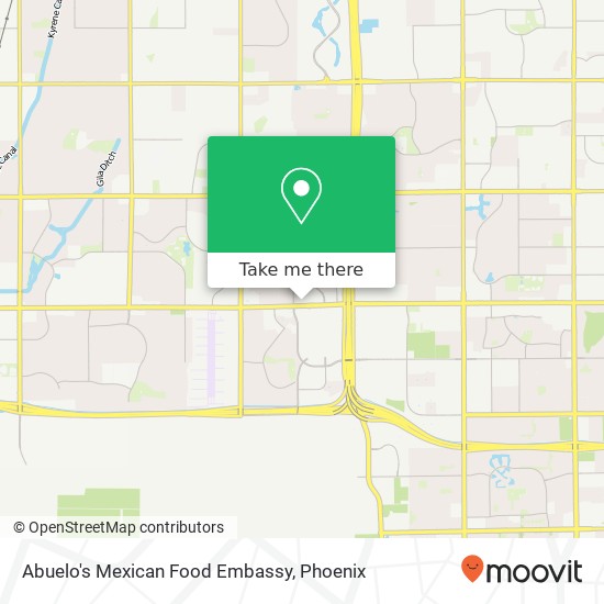 Mapa de Abuelo's Mexican Food Embassy, 3440 W Chandler Blvd Chandler, AZ 85226