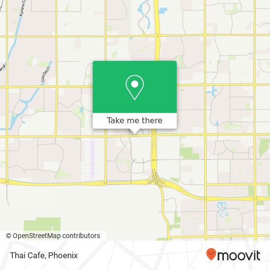 Mapa de Thai Cafe, 3450 W Chandler Blvd Chandler, AZ 85226