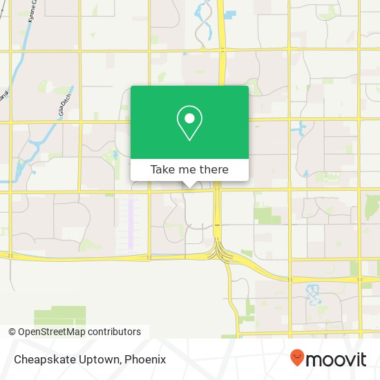 Mapa de Cheapskate Uptown, 3454 W Chandler Blvd Chandler, AZ 85226