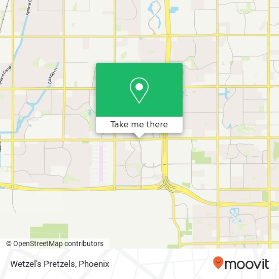 Mapa de Wetzel's Pretzels, 3499 W Chandler Blvd Chandler, AZ 85226