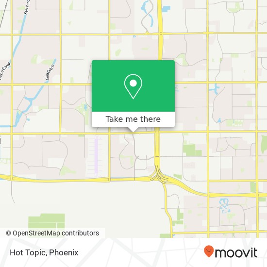 Mapa de Hot Topic, 3499 W Chandler Blvd Chandler, AZ 85226