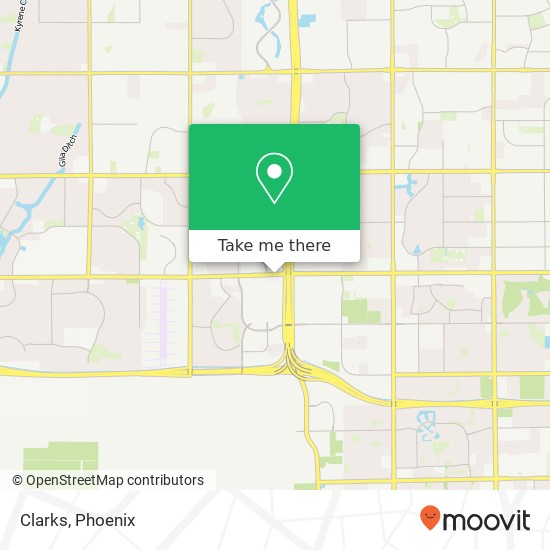 Mapa de Clarks, 3111 W Chandler Blvd Chandler, AZ 85226