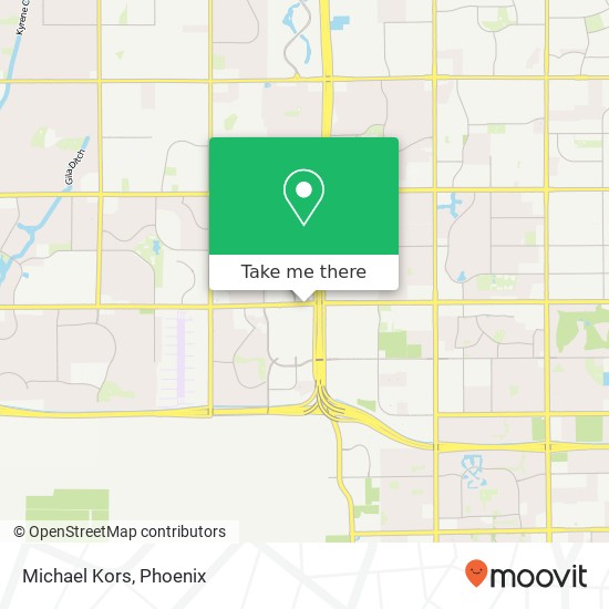 Mapa de Michael Kors, 3111 W Chandler Blvd Chandler, AZ 85226