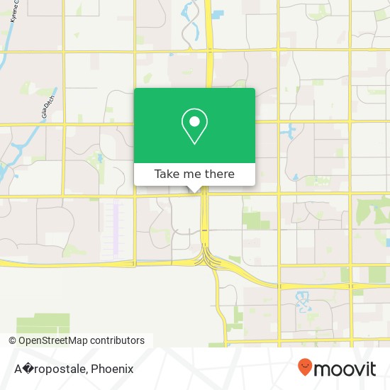 Mapa de A�ropostale, 3111 W Chandler Blvd Chandler, AZ 85226