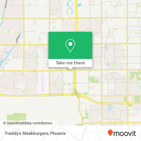 Mapa de Freddy's Steakburgers, 3159 W Chandler Blvd Chandler, AZ 85226