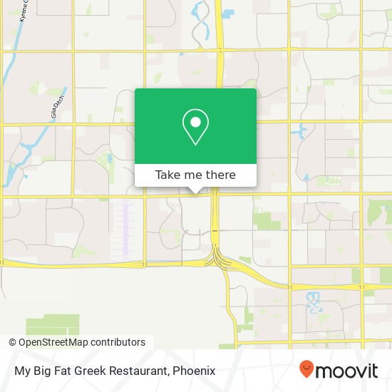 Mapa de My Big Fat Greek Restaurant, 3305 W Chandler Blvd Chandler, AZ 85226