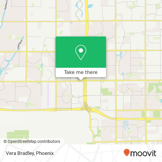 Mapa de Vera Bradley, 3111 W Chandler Blvd Chandler, AZ 85226