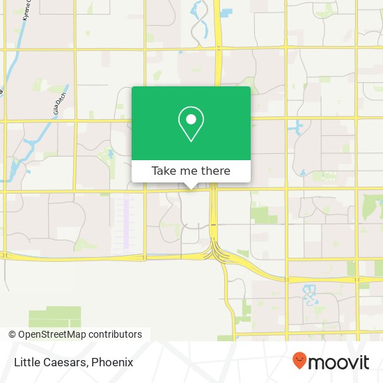 Mapa de Little Caesars, 3355 W Chandler Blvd Chandler, AZ 85226
