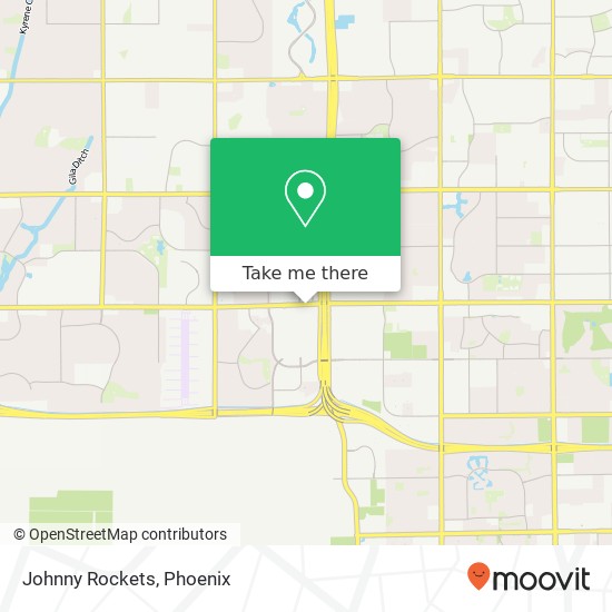 Mapa de Johnny Rockets, 3157 W Chandler Blvd Chandler, AZ 85226