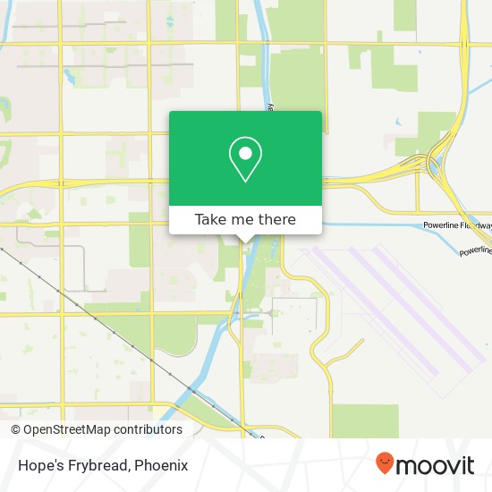 Mapa de Hope's Frybread, 5405 S Power Rd Mesa, AZ 85212