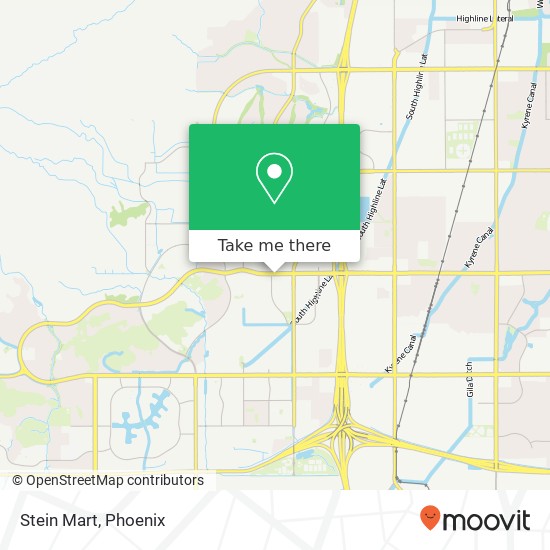 Mapa de Stein Mart, 4633 E Ray Rd Phoenix, AZ 85044