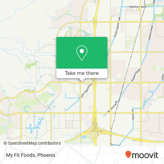 My Fit Foods map