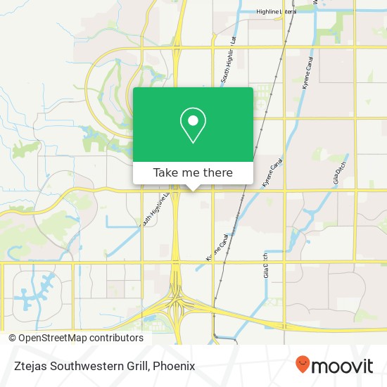 Mapa de Ztejas Southwestern Grill, 7221 W Ray Rd Chandler, AZ 85226