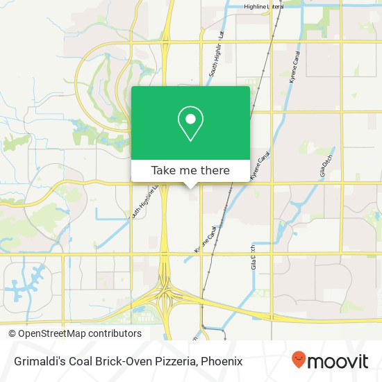 Mapa de Grimaldi's Coal Brick-Oven Pizzeria, 7131 W Ray Rd Chandler, AZ 85226