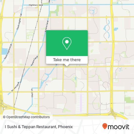 Mapa de I Sushi & Teppan Restaurant, 4939 W Ray Rd Chandler, AZ 85226