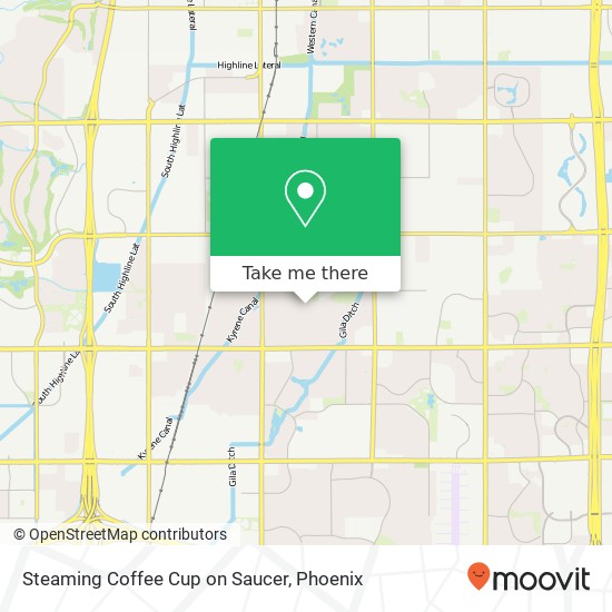 Steaming Coffee Cup on Saucer, 159 W Vera Ln Tempe, AZ 85284 map