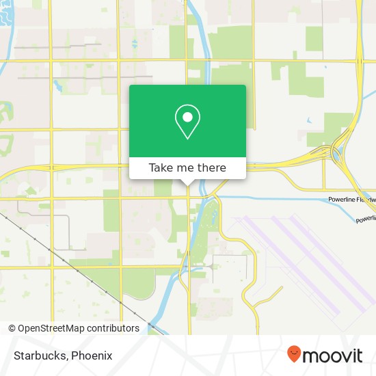 Mapa de Starbucks, 5110 S Power Rd Mesa, AZ 85212