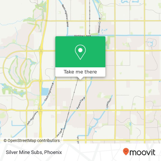 Mapa de Silver Mine Subs, 655 W Warner Rd Tempe, AZ 85284