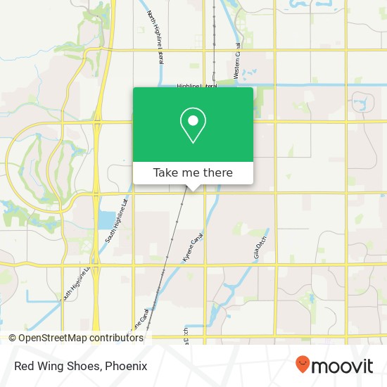 Mapa de Red Wing Shoes, 655 W Warner Rd Tempe, AZ 85284