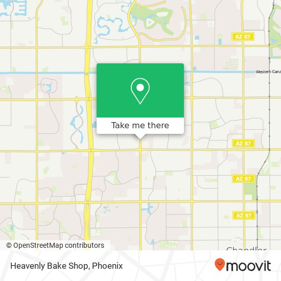 Mapa de Heavenly Bake Shop, 2095 N Dobson Rd Chandler, AZ 85224