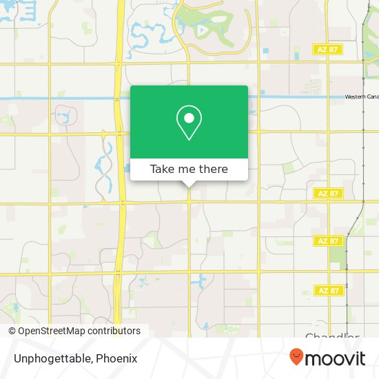 Mapa de Unphogettable, 2095 N Dobson Rd Chandler, AZ 85224