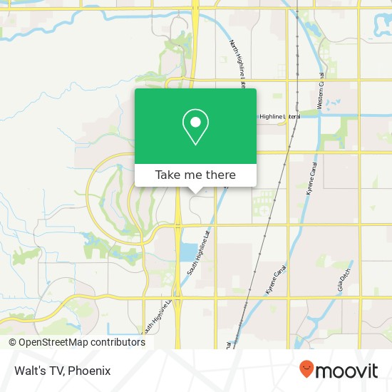 Mapa de Walt's TV, 1746 W Ruby Dr Tempe, AZ 85284