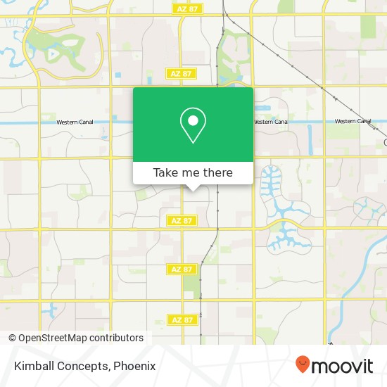 Mapa de Kimball Concepts, 120 E Corporate Pl Chandler, AZ 85225