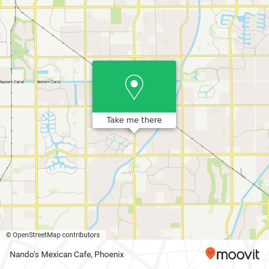 Mapa de Nando's Mexican Cafe, 428 S Gilbert Rd Gilbert, AZ 85296