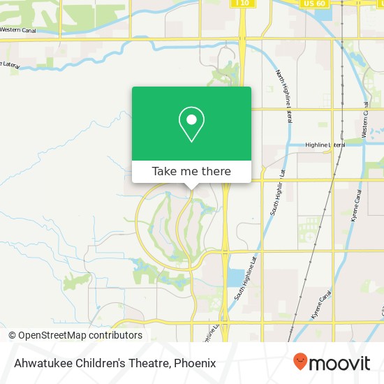 Mapa de Ahwatukee Children's Theatre