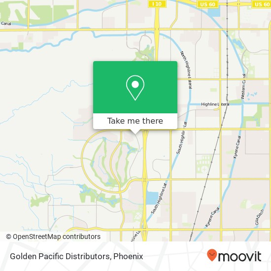 Mapa de Golden Pacific Distributors, Serafina at South Mountain Apts Phoenix, AZ 85044