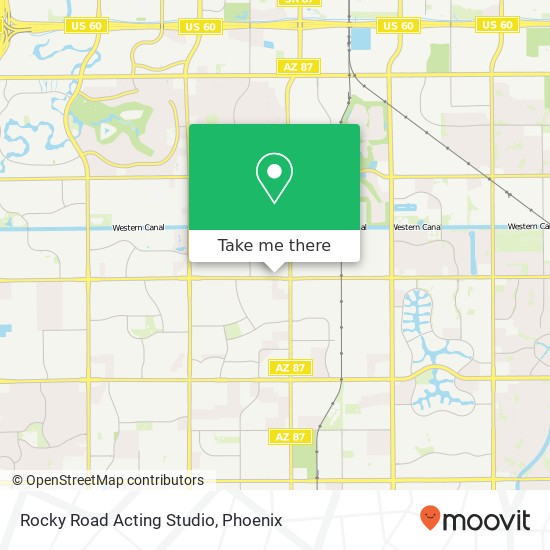 Rocky Road Acting Studio map