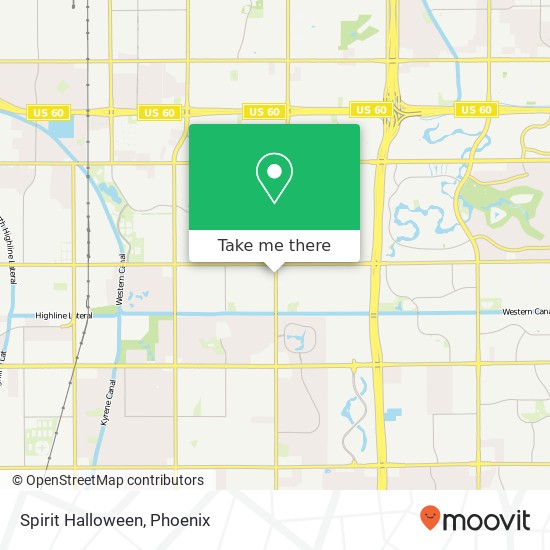 Mapa de Spirit Halloween