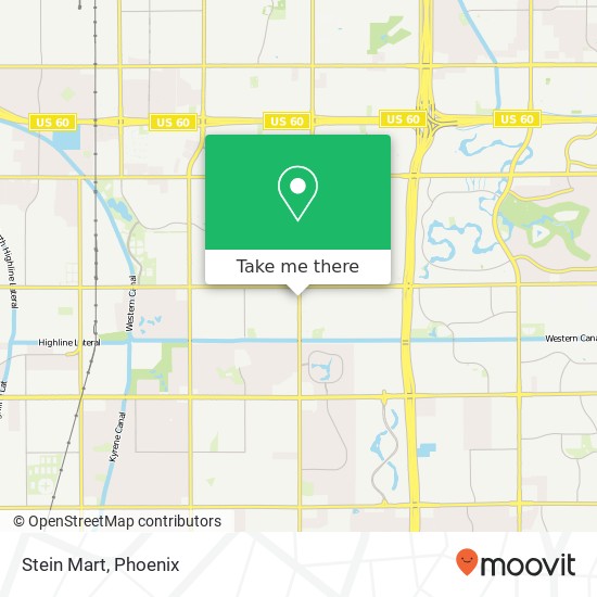 Mapa de Stein Mart, 6426 S McClintock Dr Tempe, AZ 85283