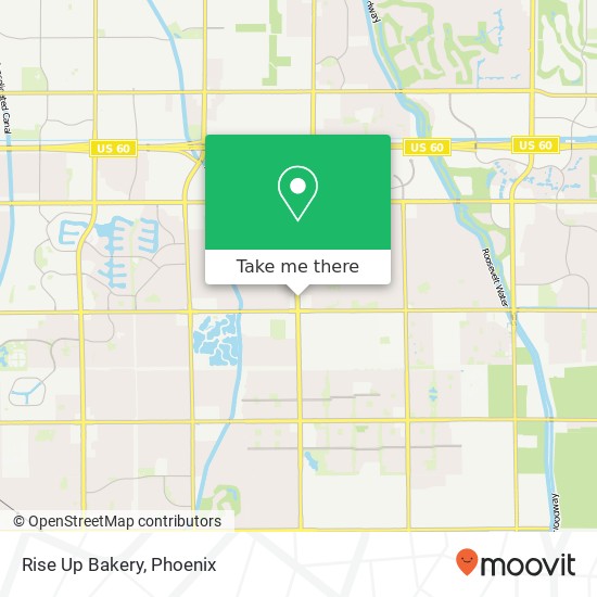 Mapa de Rise Up Bakery, 861 N Higley Rd Gilbert, AZ 85234