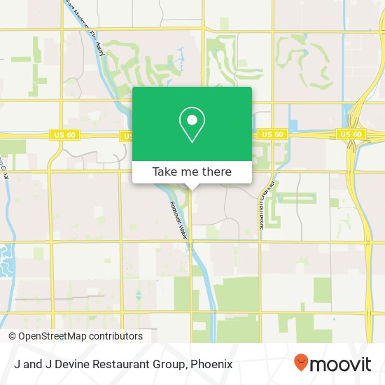 Mapa de J and J Devine Restaurant Group, 2235 S Power Rd Mesa, AZ 85209