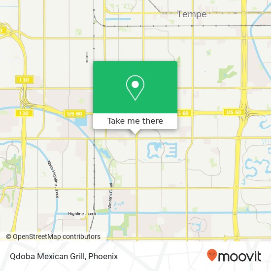 Qdoba Mexican Grill, 5150 S Rural Rd Tempe, AZ 85282 map