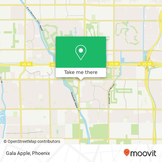 Mapa de Gala Apple, Mesa, AZ 85209