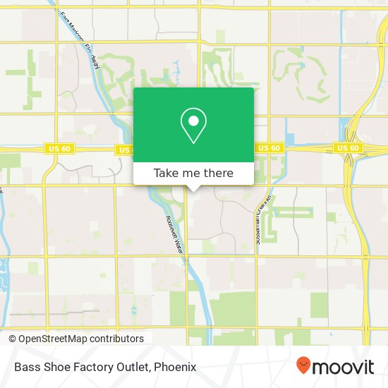 Bass Shoe Factory Outlet, 2050 S Roslyn Mesa, AZ 85209 map