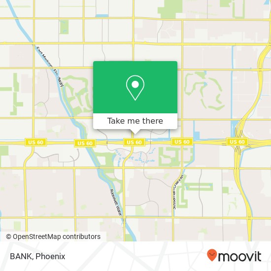 Mapa de BANK, Mesa, AZ 85206