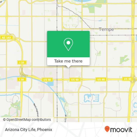 Arizona City Life map