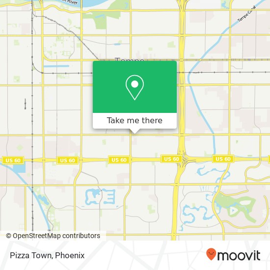 Pizza Town, 1823 E Southern Ave Tempe, AZ 85282 map