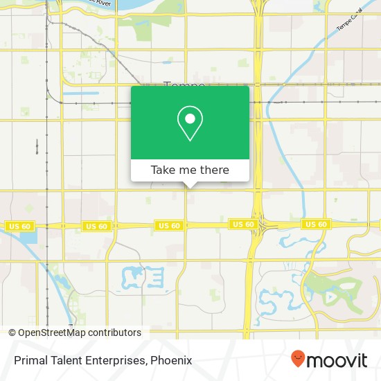 Primal Talent Enterprises map