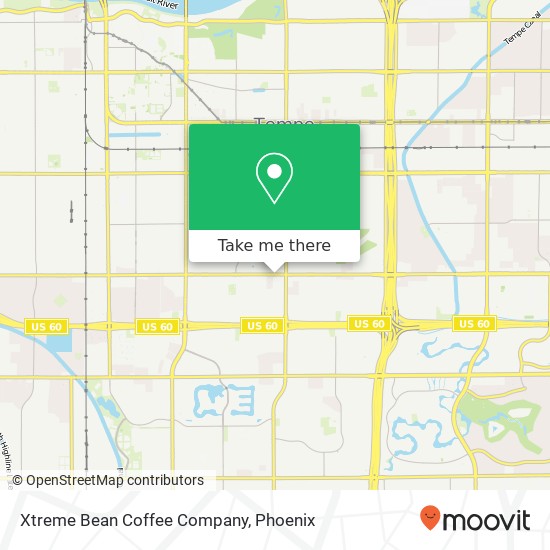 Xtreme Bean Coffee Company, 1707 E Southern Ave Tempe, AZ 85282 map