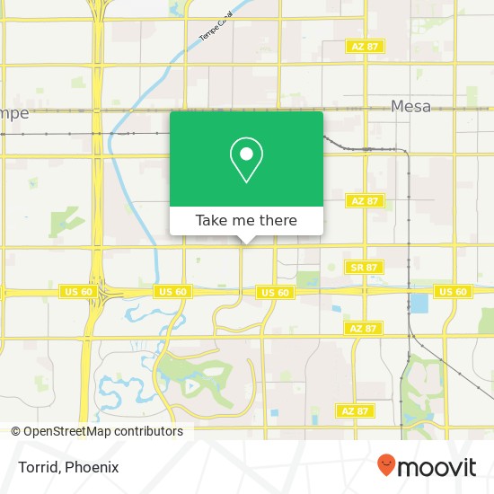 Mapa de Torrid, 1445 W Southern Ave Mesa, AZ 85202