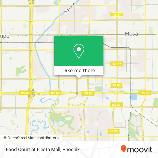 Food Court at Fiesta Mall, 1445 W Southern Ave Mesa, AZ 85202 map
