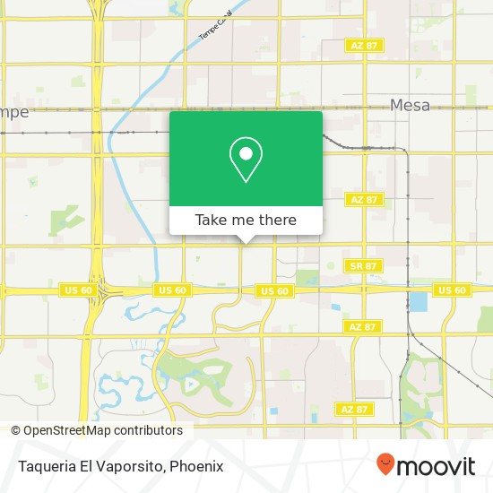 Taqueria El Vaporsito, 1445 W Southern Ave Mesa, AZ 85202 map