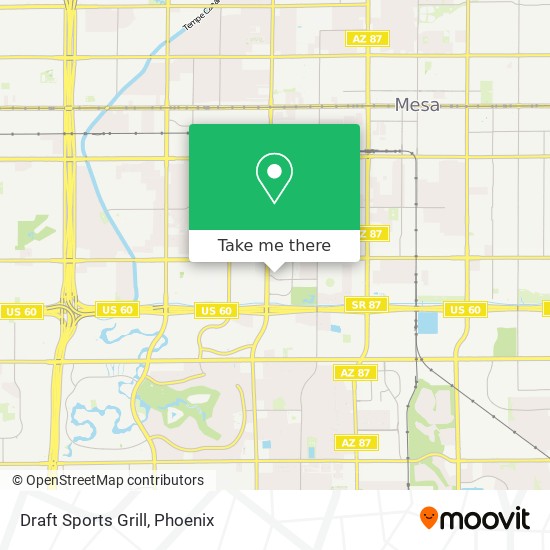 Draft Sports Grill map