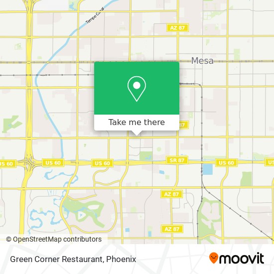 Mapa de Green Corner Restaurant
