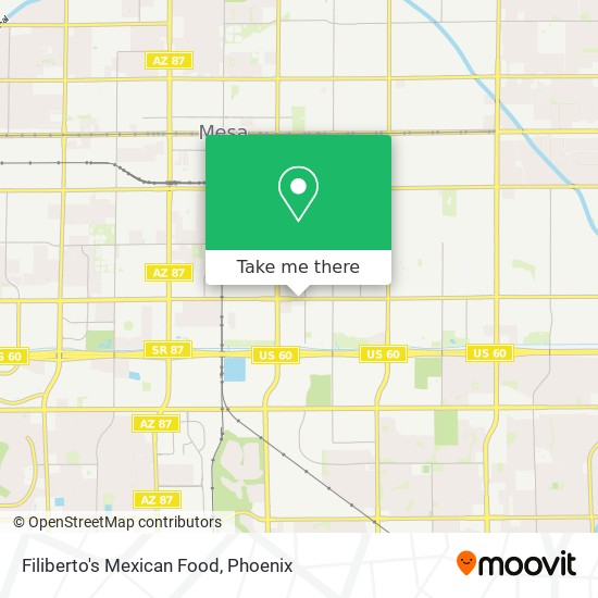 Filiberto's Mexican Food map