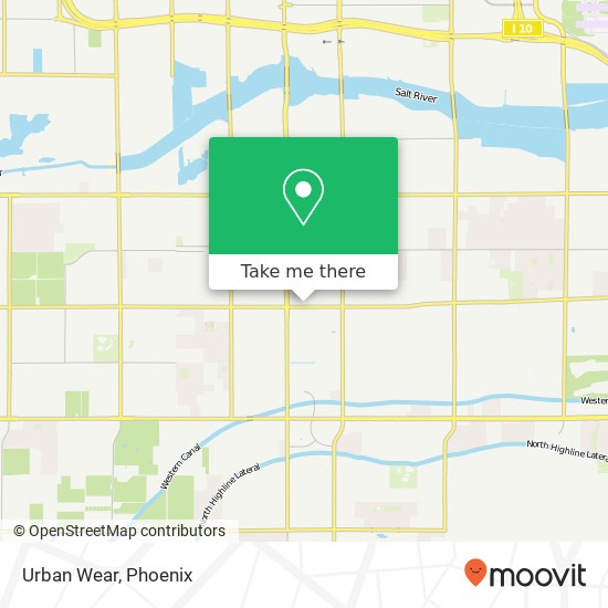 Mapa de Urban Wear, 220 E Southern Ave Phoenix, AZ 85040